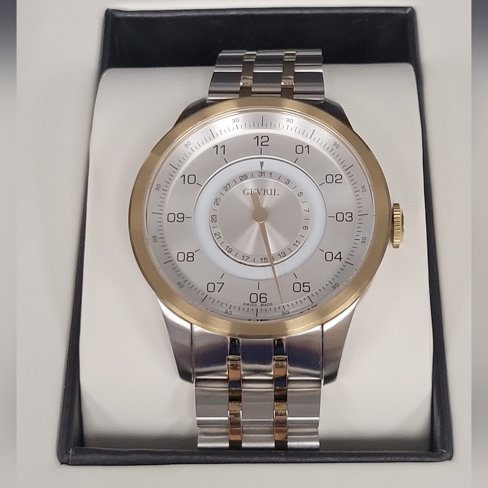 Gevril Avenue of Americas Automatic Watch Two-Tone Stainless Steel, Ltd Edition